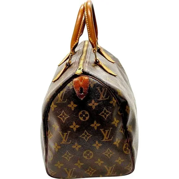 245406BX (X6) Louis Vuitton Satchel Bag Speedy 30 Brown Monogram